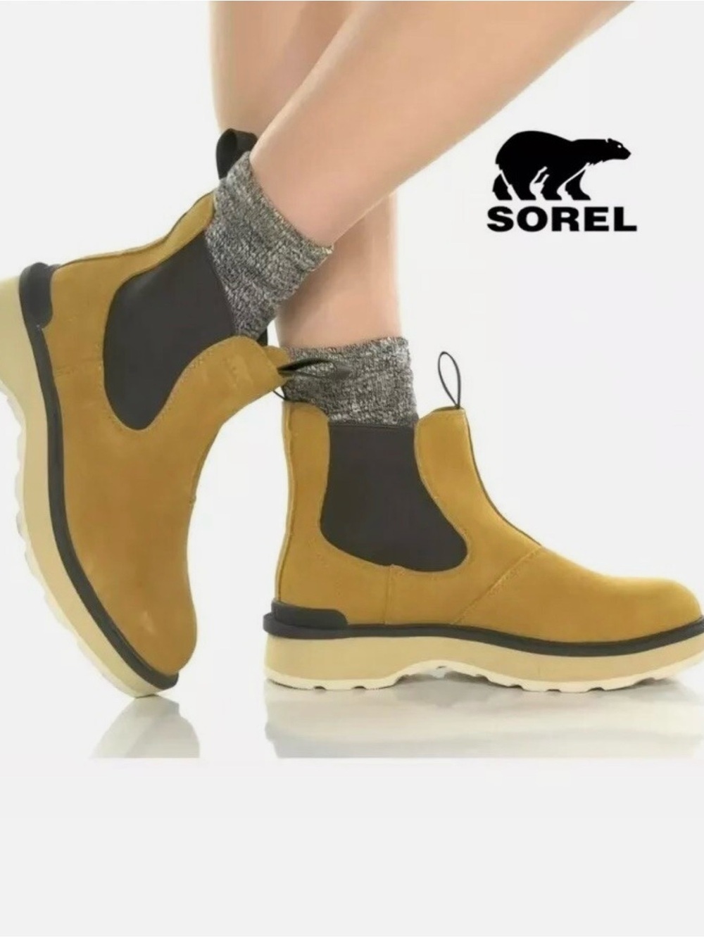 Sorel Leather Chelsea Boots